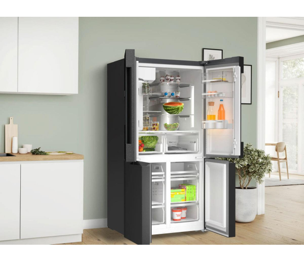 Lodówka Bosch KFI96AXEA Multidoor No Frost 183cm Czarna Stal Szczotkowana Dystrybutor Kostkarka WiFi 574L - 1516164 - zdjęcie 8